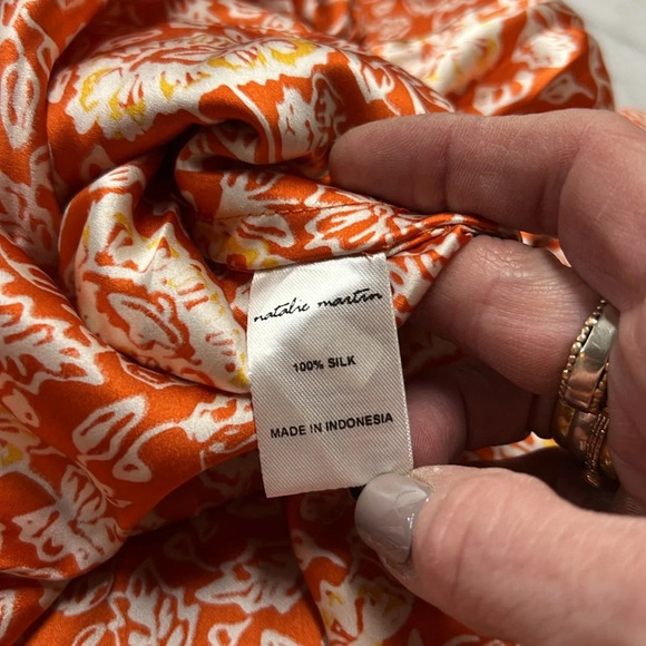 Natalie Martin Marin Oversized Caftan Dress with Belt XS/S in Tuscan Sun - Picture 7 of 16